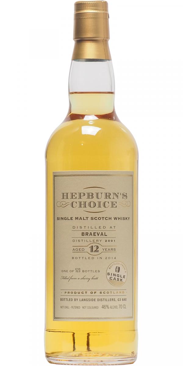 Braeval 2001 LsD Hepburn's Choice Sherry Butt 46% 700ml