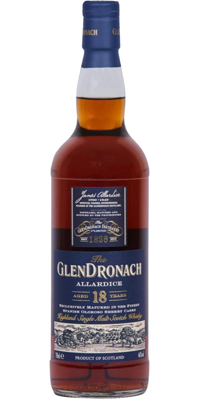 Glendronach 18yo Spanish Oloroso Sherry 46% 700ml