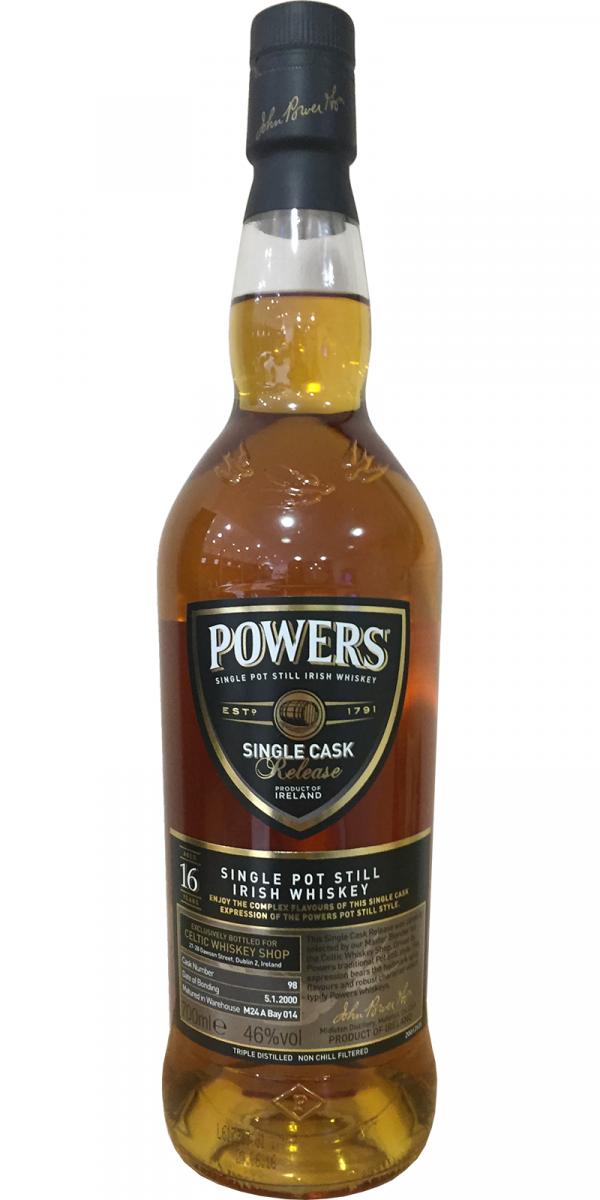 Powers 2000 Single Cask Release #98 Celtic Whiskey Shop Exclusive 46% 700ml