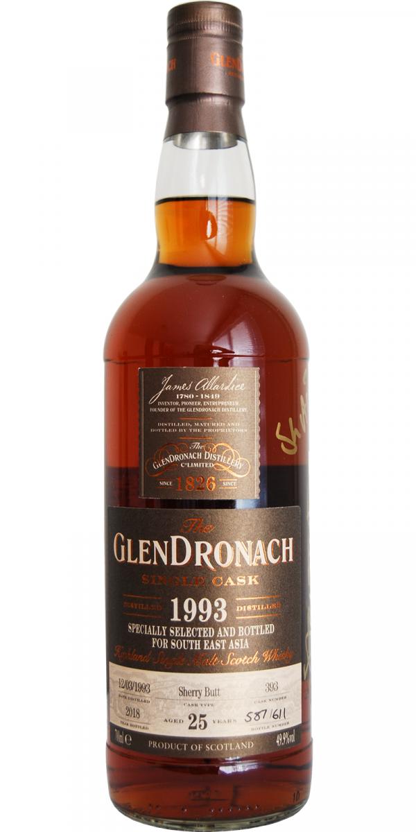 Glendronach 1993 Single Cask Sherry Butt #393 South East Asia 49.9% 700ml