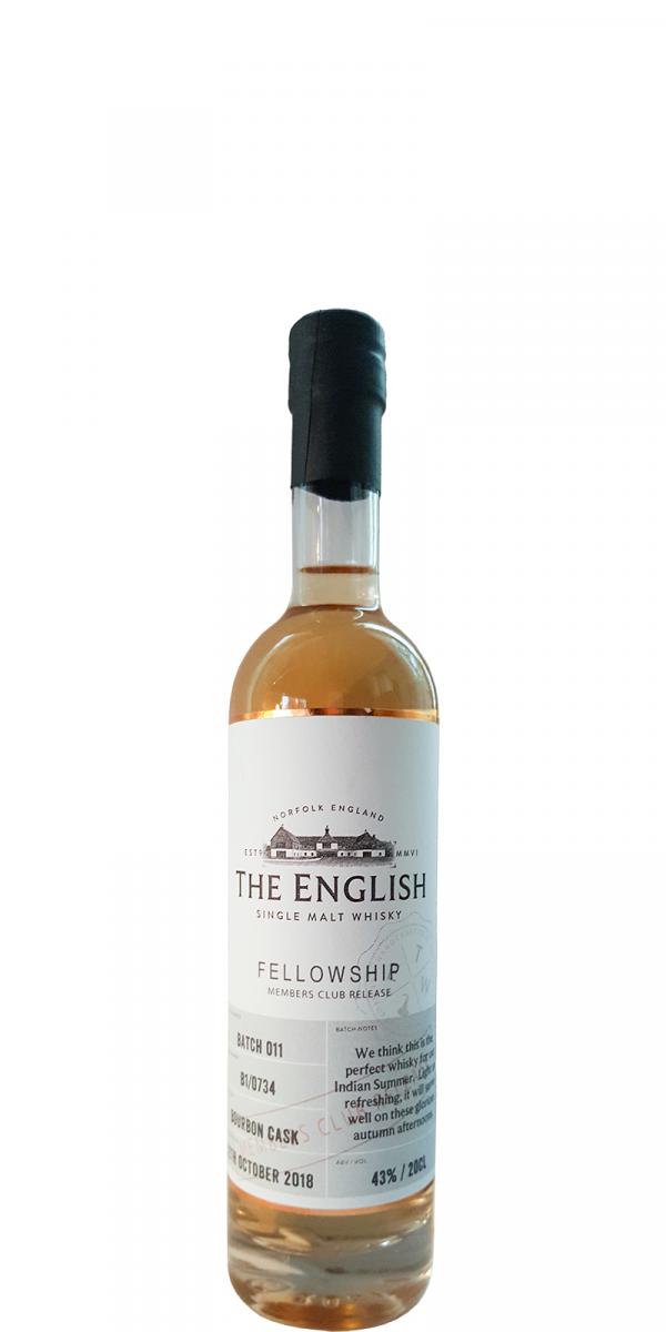 The English Whisky Members Club Release Batch #11 Fellowship Members Club Release Bourbon 43% 200ml