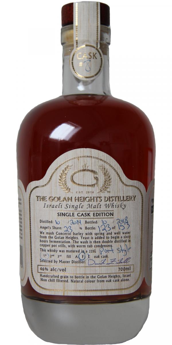 The Golan Heights Distillery 2014 Single Cask Edition #8 46% 700ml