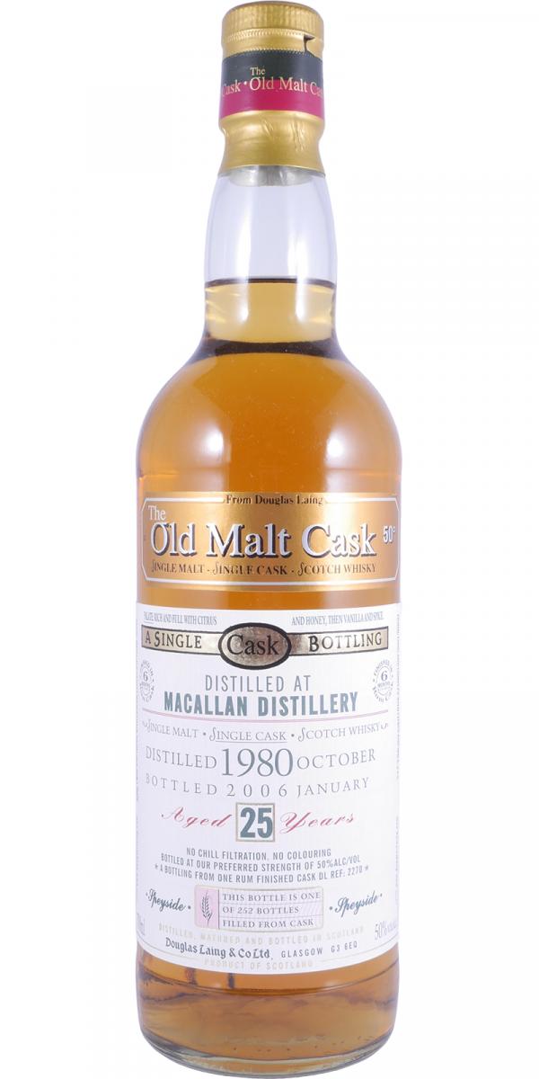 Macallan 1980 DL Rum Finished 50% 700ml