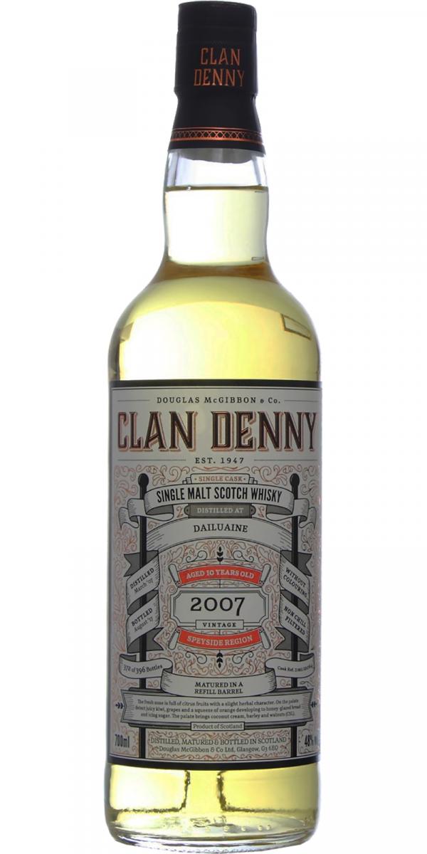 Dailuaine 2007 McG Clan Denny Refill Barrel DMG 12064 48% 700ml