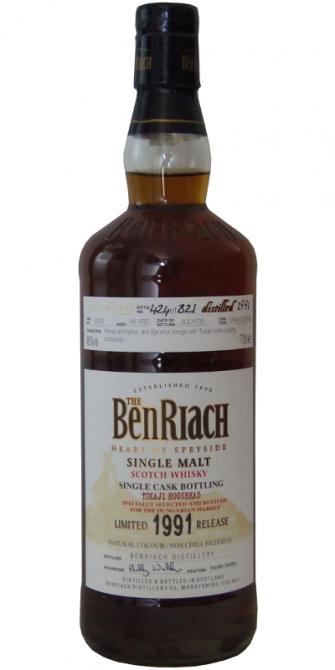 BenRiach 1991 Single Cask Bottling Tokaji Barrel #2052 46% 700ml