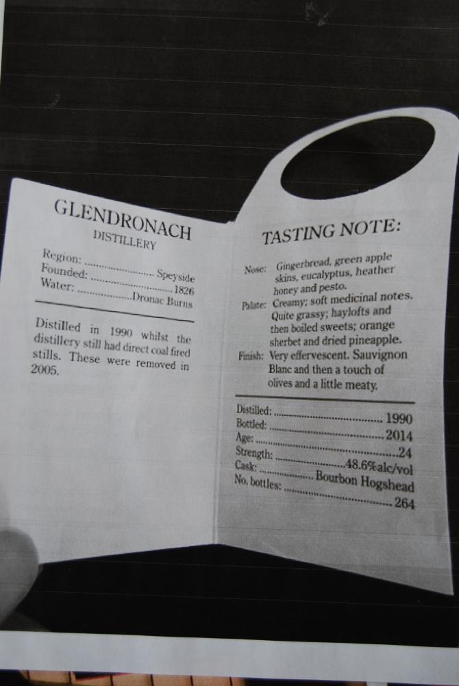 Glendronach 1990 CA Bourbon Hogshead 48.6% 700ml