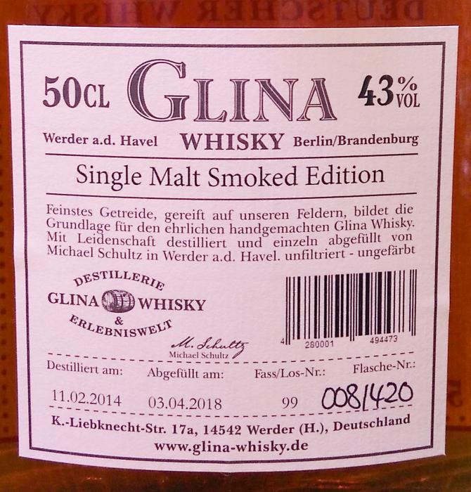 Glina Whisky 2014 #99 43% 500ml