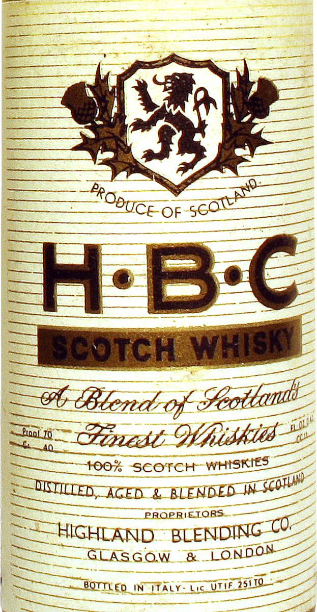 HBC Scotch Whisky