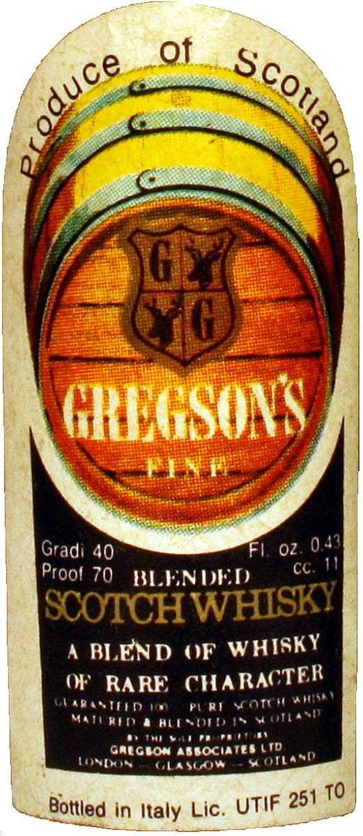 Gregson's Fine Blended Scotch Whisky