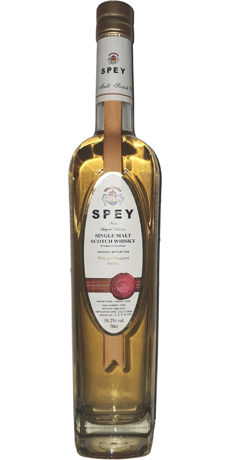 SPEY 2008 Single Cask #3140 Whisky Import Belux 58.2% 700ml