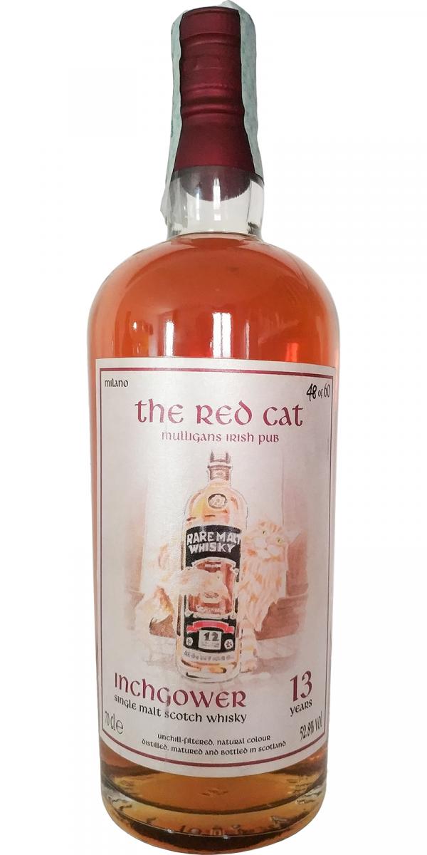 Inchgower 13yo V&M The Red Cat Mulligans Irish Pub Milano 52.8% 700ml