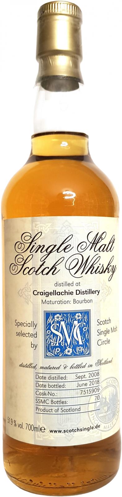 Craigellachie 2008 MC Bourbon #7515909 51.9% 700ml