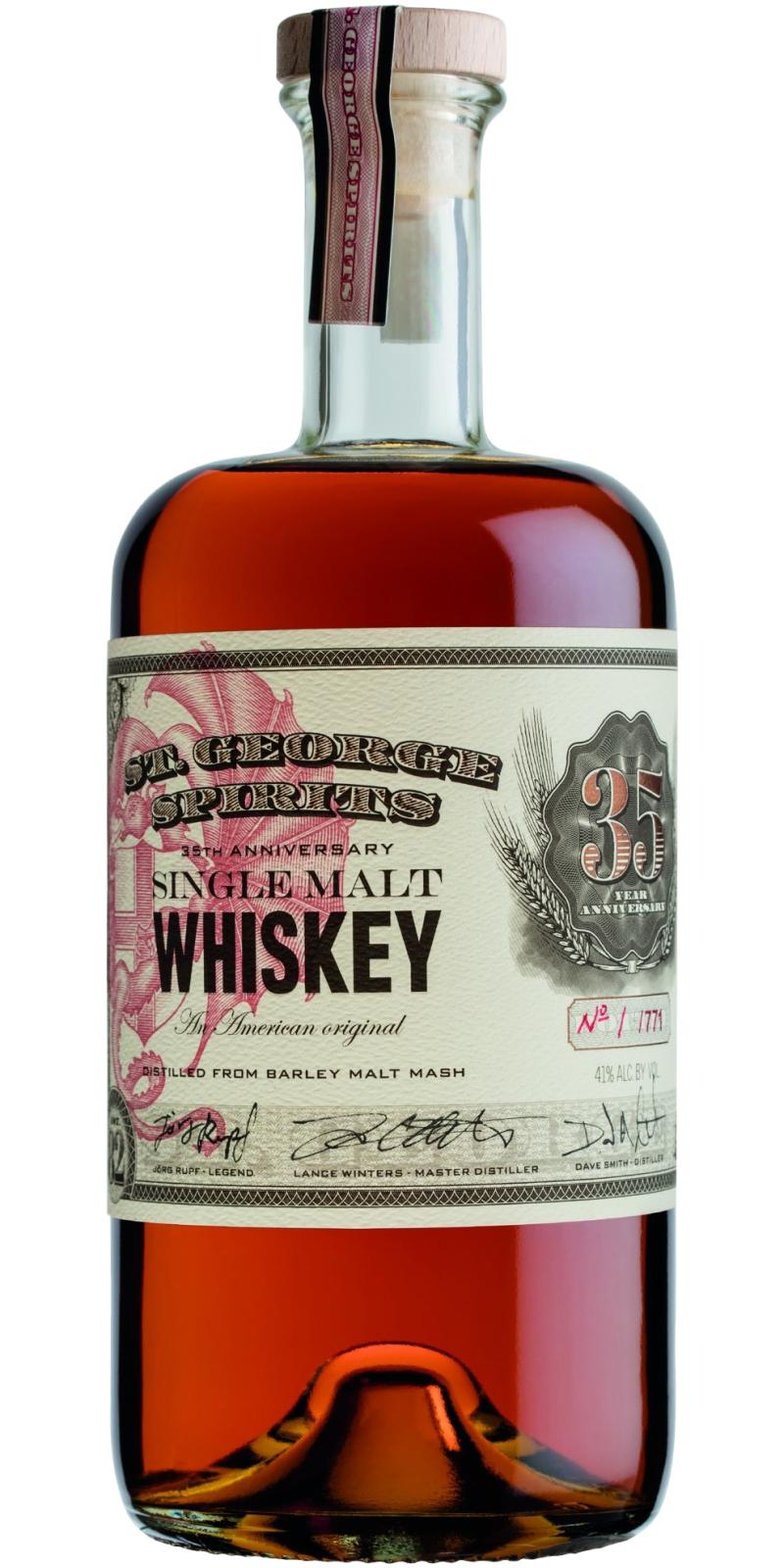 St. George Spirits Single Malt Whisky 35th Anniversary 41% 700ml