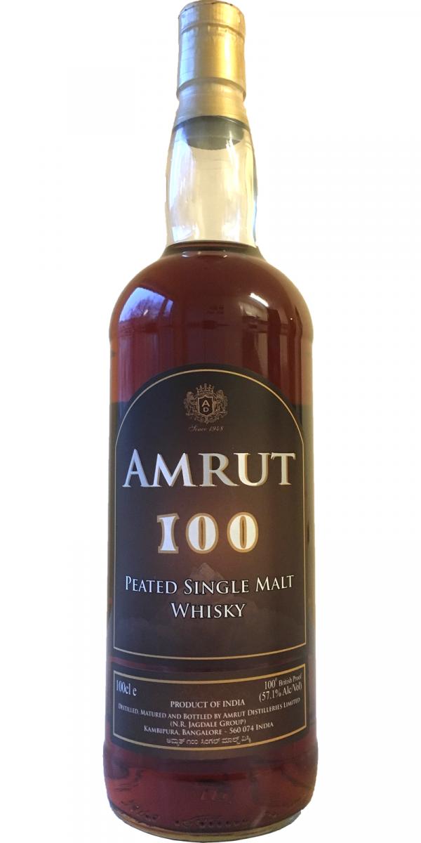 Amrut 100 Peated Single Malt Ex-Bourbon Batch 03 Taiwan Exclusive 57.1% 1000ml