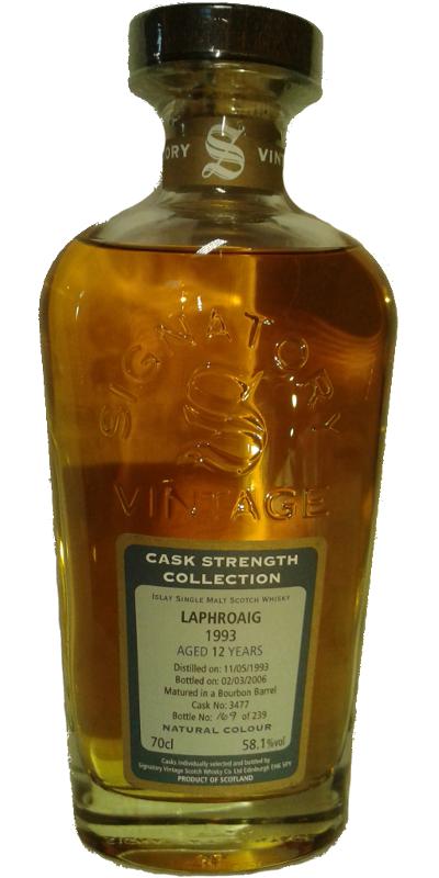 Laphroaig 1993 SV Cask Strength Collection Bourbon Barrel #3477 58.1% 700ml