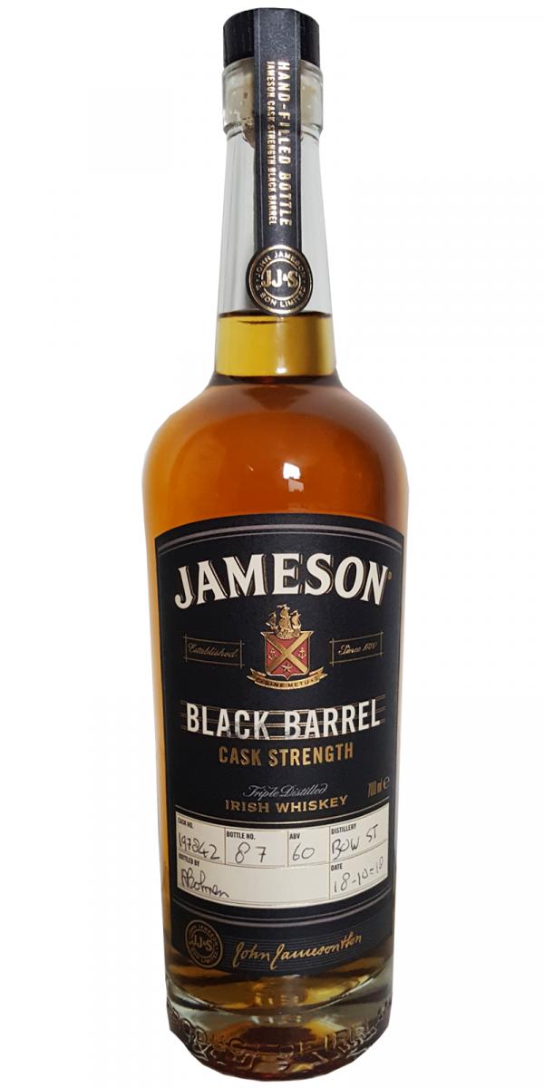 Jameson Black Barrel Cask Strength Hand Bottled at the Distillery #197842 60% 700ml