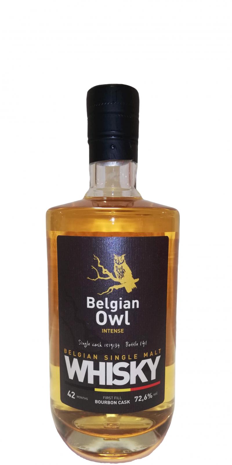 The Belgian Owl 42 months Intense First Fill Bourbon Cask #1519134 72.6% 500ml