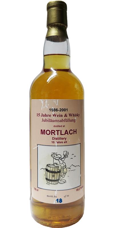 Mortlach 1986 wine & Whisky 15yo 58.2% 700ml