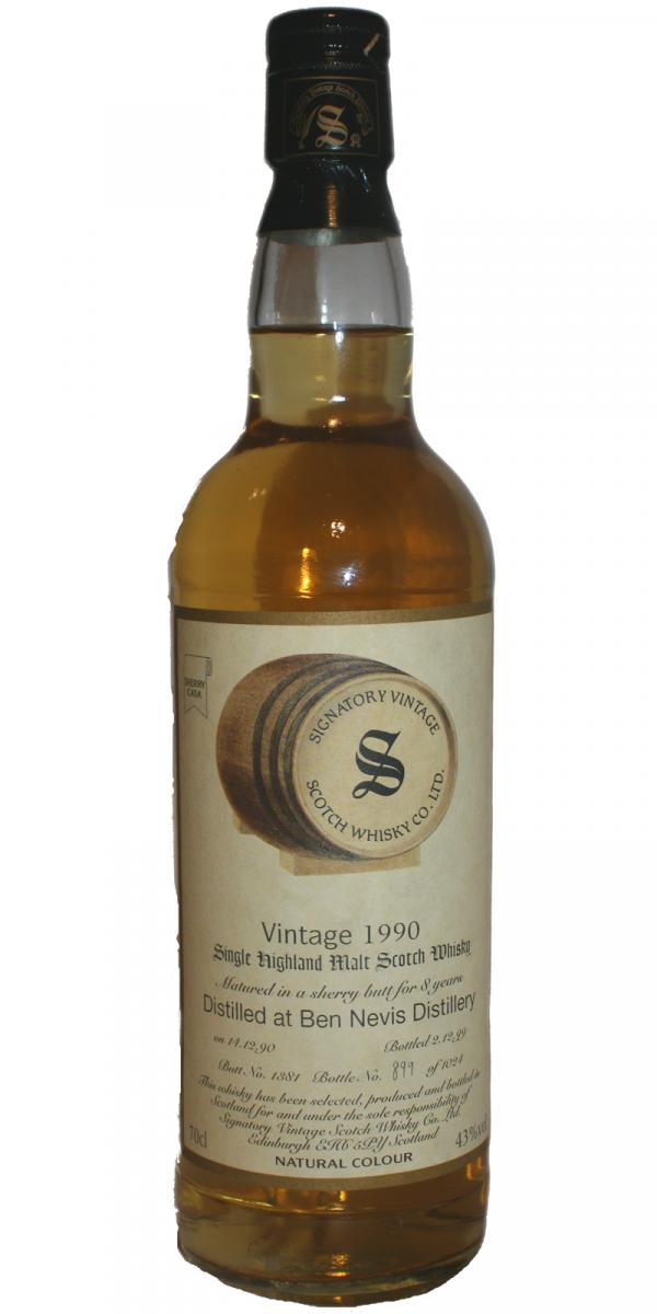 Ben Nevis 1990 SV Vintage Collection Sherry Butt #1381 43% 700ml