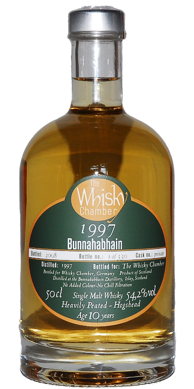 Bunnahabhain 1997 WCh Heavily Peated Hogshead 54.2% 500ml