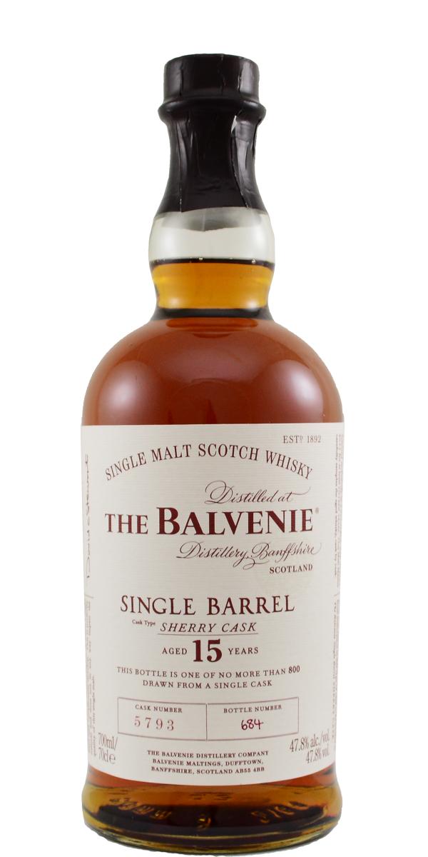 Balvenie 15yo Single Barrel Sherry Cask #5793 47.8% 700ml