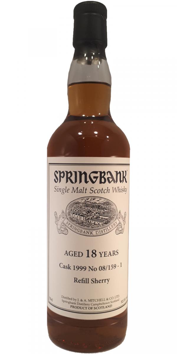 Springbank 1999 Private Bottling Refill Sherry 08/159-1 52.5% 700ml