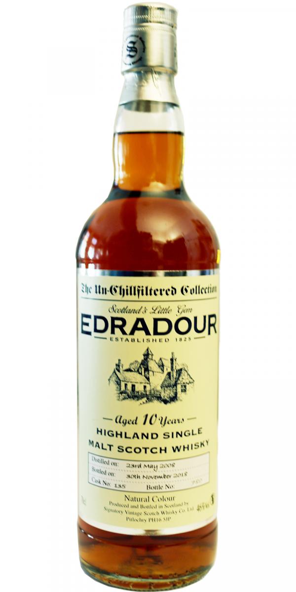 Edradour 2008 SV The Un-Chillfiltered Collection #135 46% 700ml