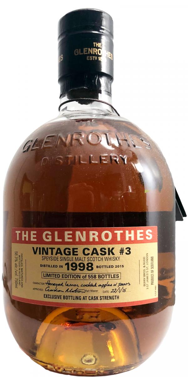 Glenrothes 1998 Vintage Cask #3 58.3% 750ml