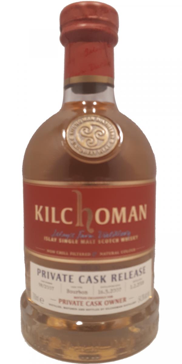 Kilchoman 2007 Private Cask Release Bourbon 98 2007 Private Cask Owner 54.3% 700ml