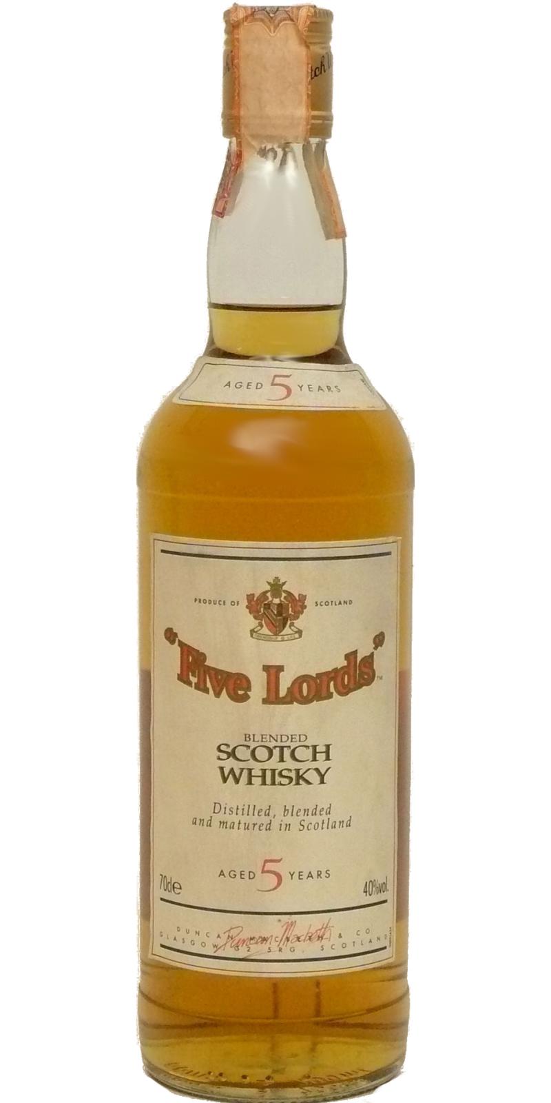 Five Lords 5yo Blended Scotch Whisky 40% 700ml