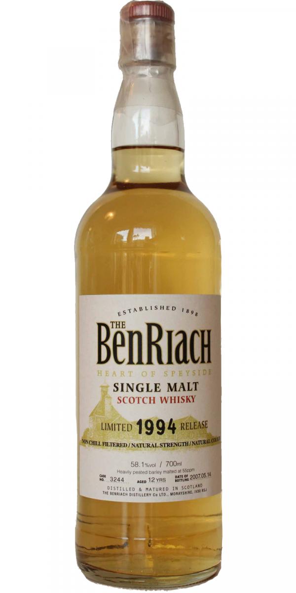 BenRiach 1994 Limited Release 3244 Whisk-e Ltd 58.1% 700ml