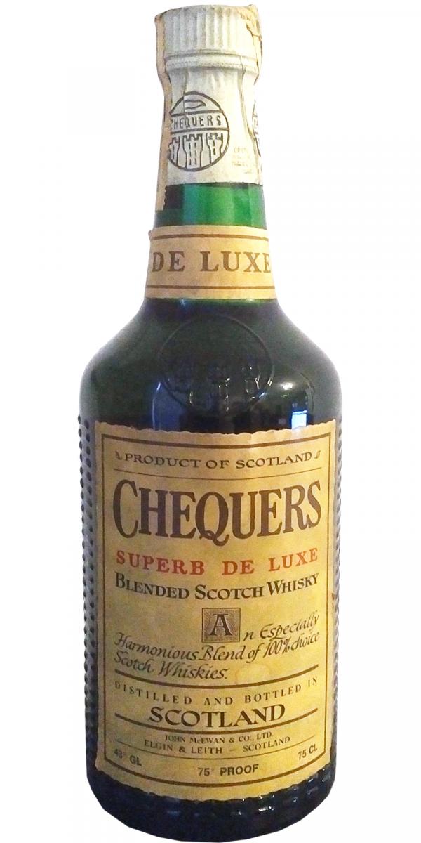 Chequers Superb de Luxe Blended Scotch Whisky 43% 750ml