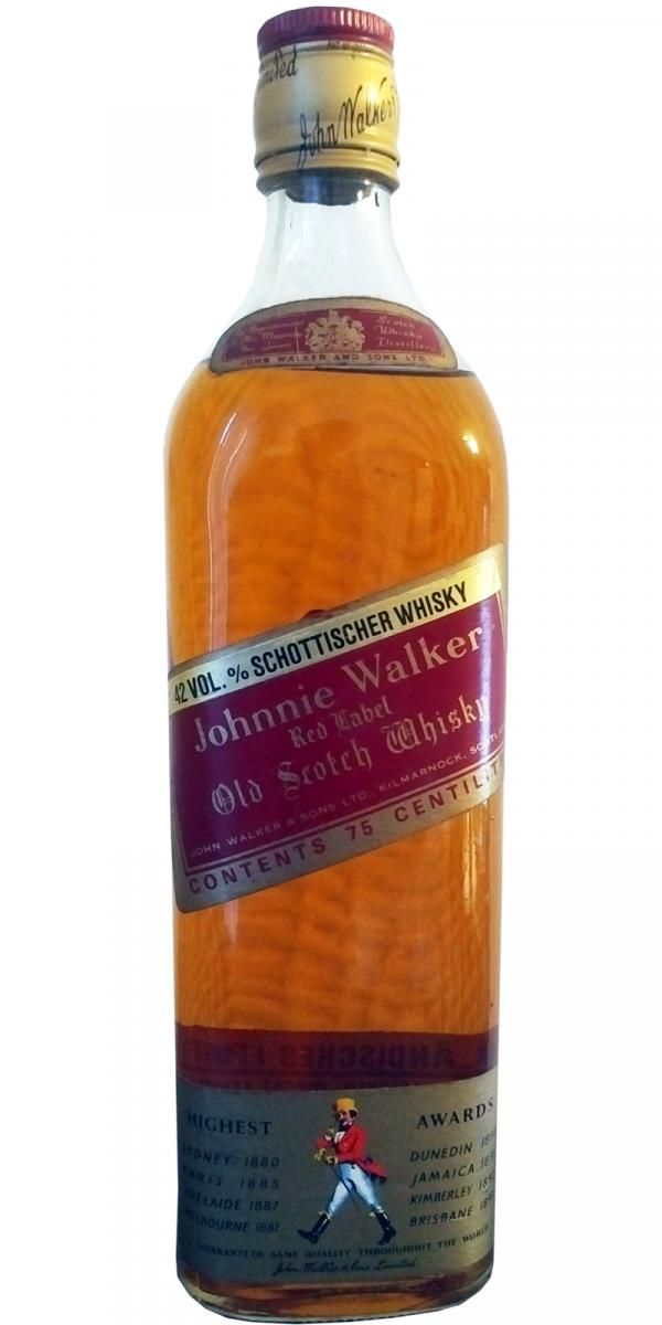 Johnnie Walker Red Label Old Scotch Whisky 42% 750ml