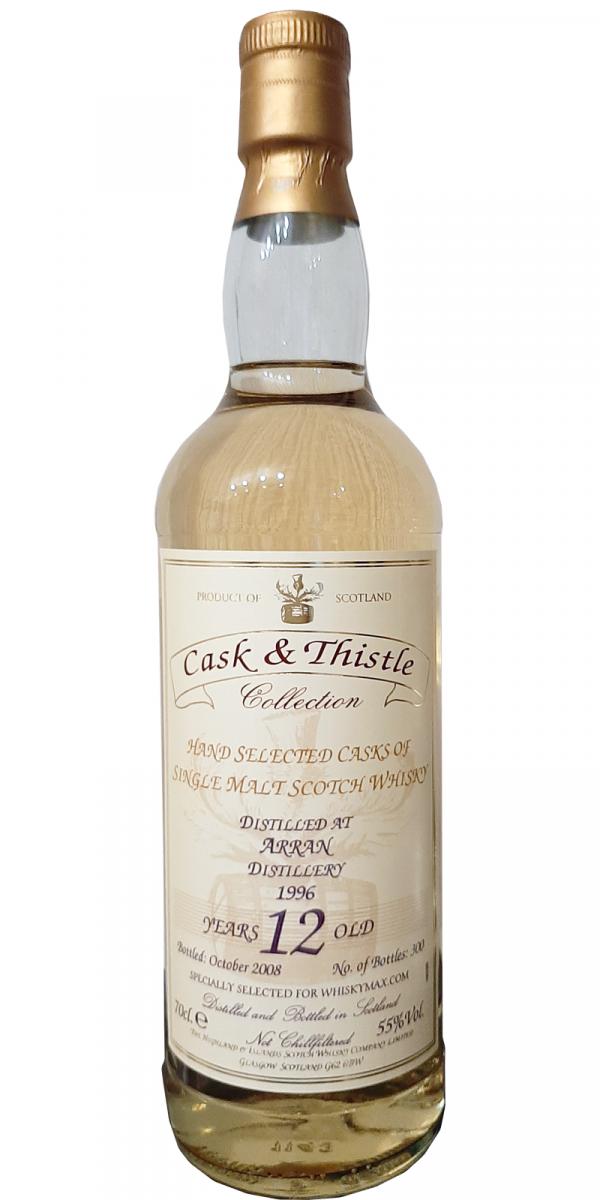 Arran 1996 H&I Cask & Thistle Collection Whiskymax 55% 700ml