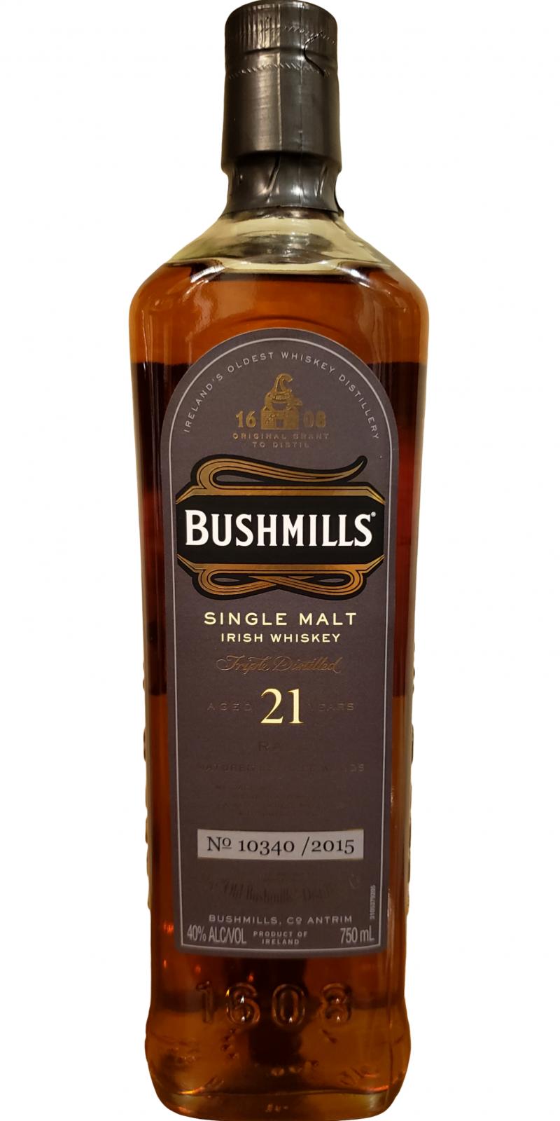 Bushmills 21yo 40% 750ml