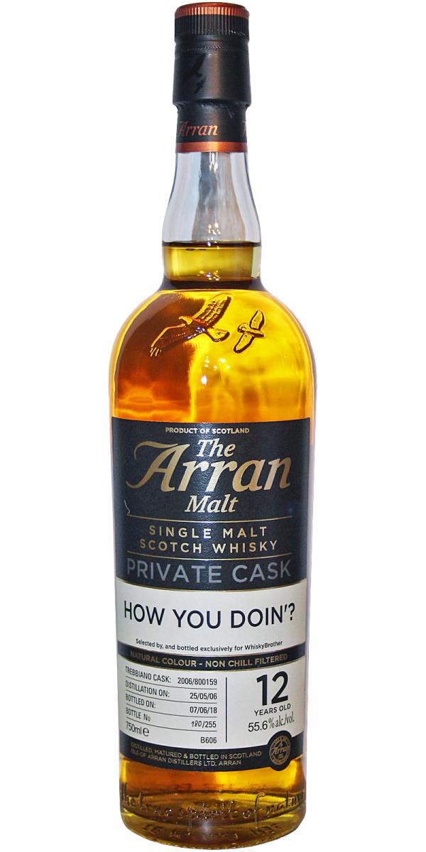 Arran 2006 Private Cask 2006/800159 The WhiskyBrother 55.6% 750ml