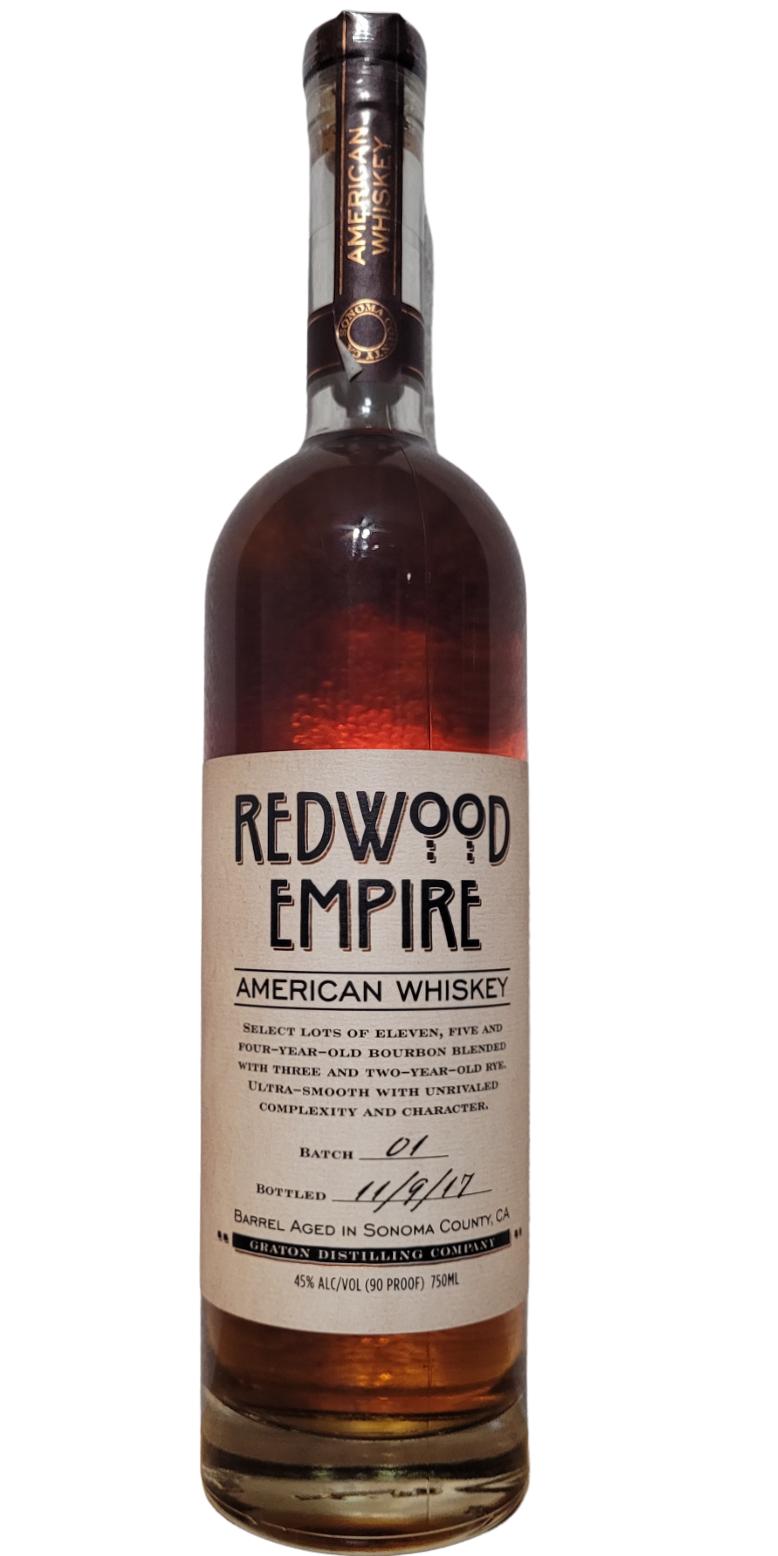 Redwood Empire American Whisky Batch 01 45% 750ml