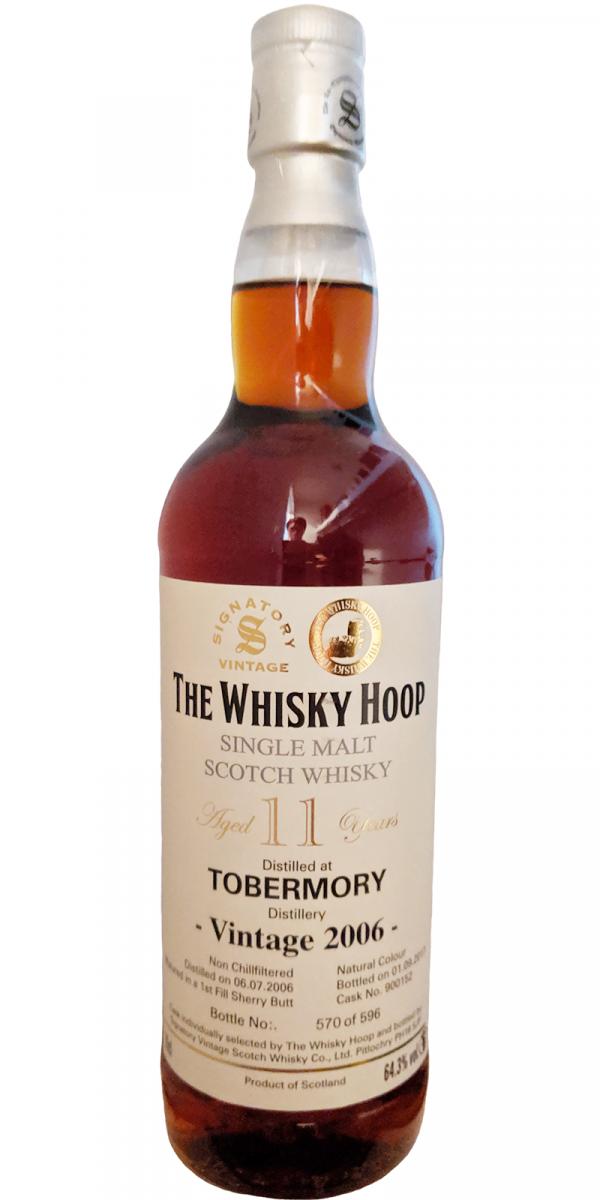 Tobermory 2006 SV The Whisky Hoop 1st fill sherry cask #900152 64.3% 700ml