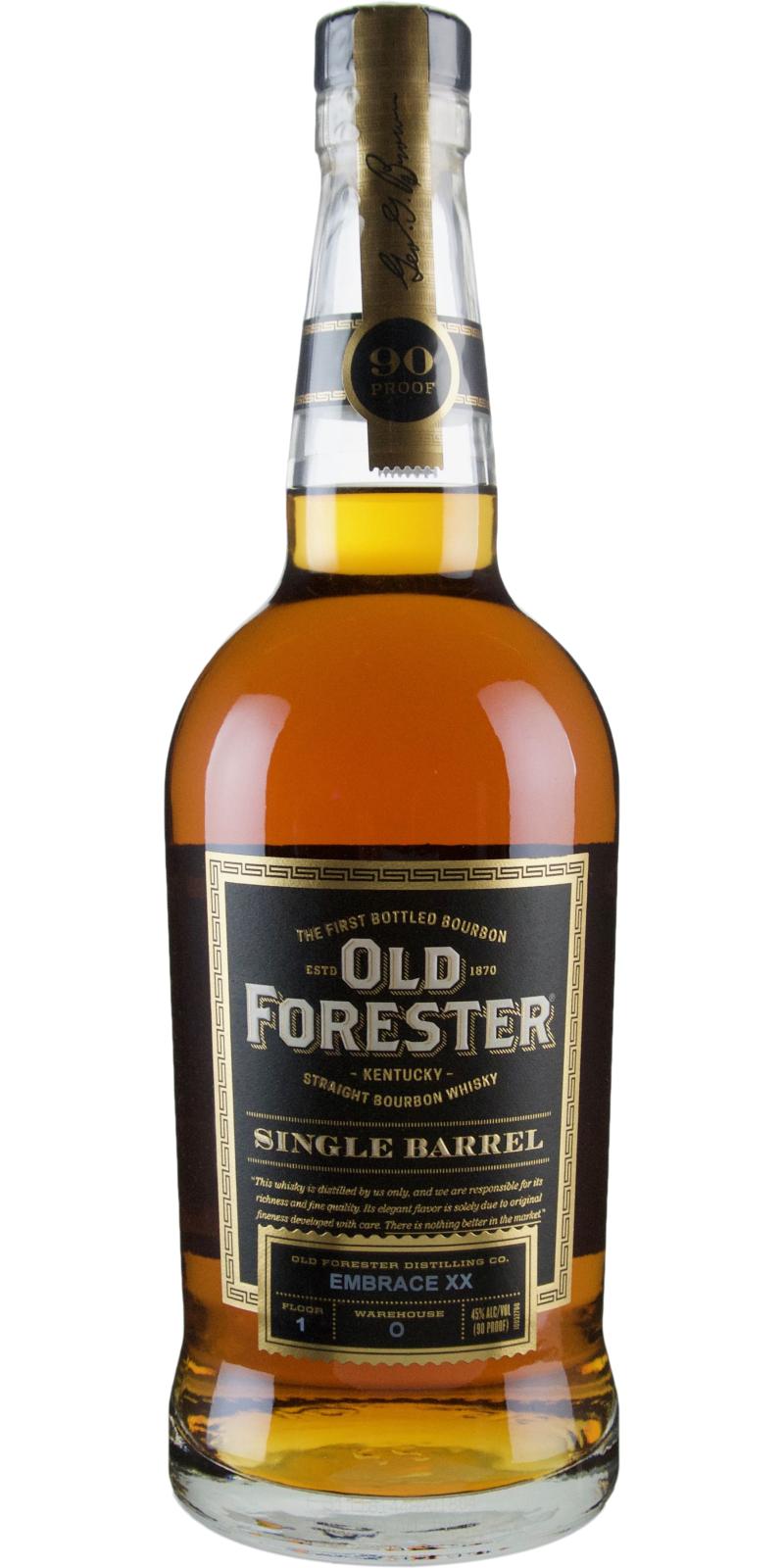 Old Forester Single Barrel Embrace XX - Ratings and reviews - Whiskybase