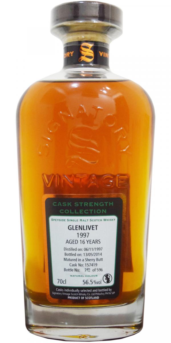 Glenlivet 1997 SV Cask Strength Collection Sherry Butt #157419 56.5% 700ml