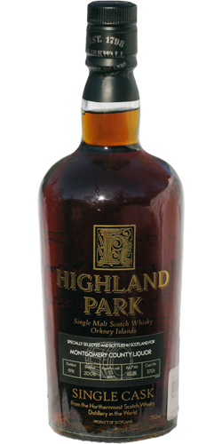 Highland Park 1991 Single Cask for Montgomery County #3701 55.1% 750ml