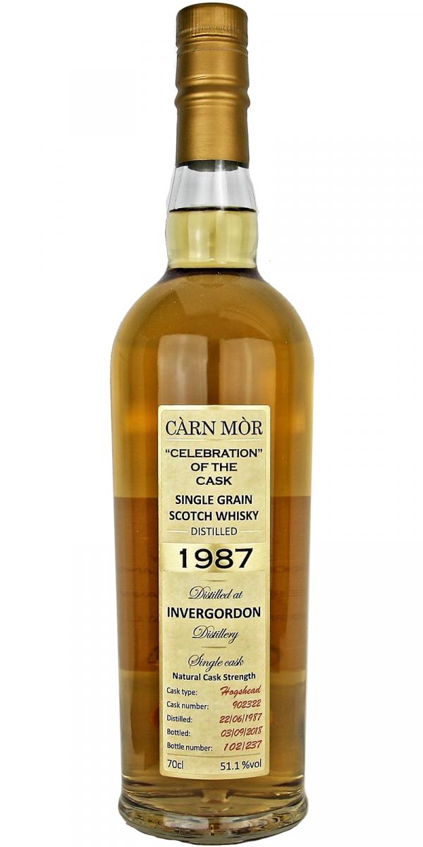Invergordon 1987 MMcK Carn Mor Celebration of the Cask American Oak Hogshead #902322 51.1% 700ml