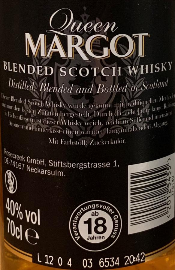 Queen Margot W&Y - - Ratings Whiskybase and 08-year-old reviews