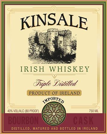 Kinsale Irish Whisky Triple Distilled 40% 750ml