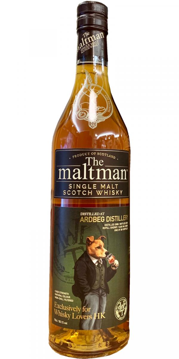 Ardbeg 2008 MBl The Maltman Refill Sherry #30020 Whisky Lovers HK 55.1% 700ml