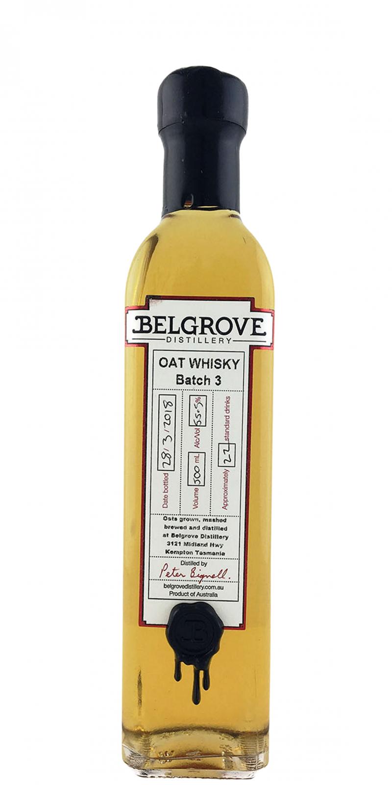 Belgrove Oat Whisky Batch 3 55.5% 500ml