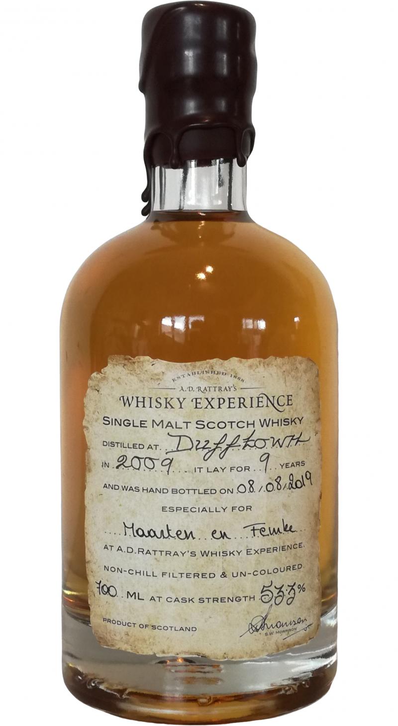 Dufftown 2009 DR Hand Filled at A.D. Rattray's Whisky Experience Bourbon Hogshead #700823 53.3% 700ml