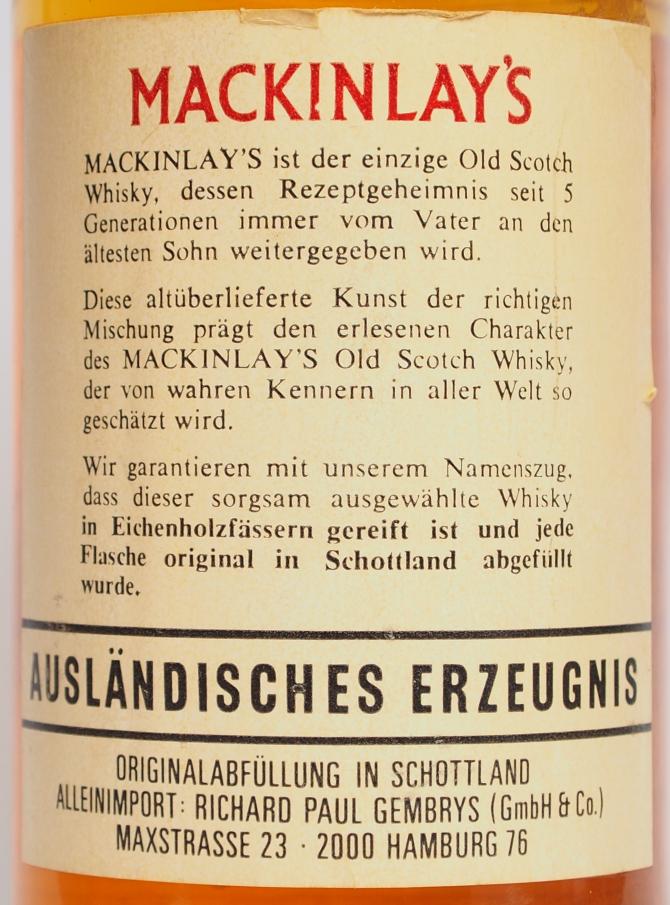 Mackinlay's old scotch whisky 壁掛け 非売品 | carvaobrasagaucha.com.br