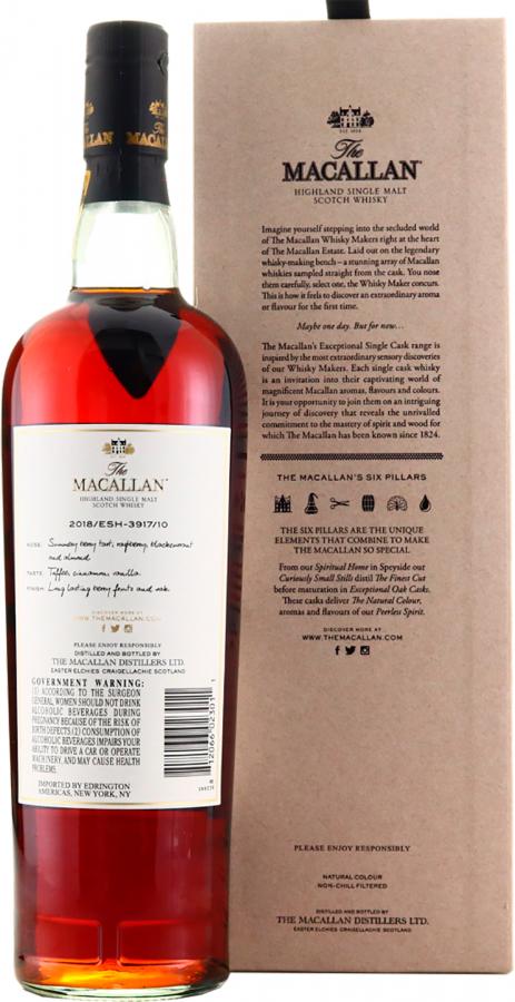 Macallan 2018 Esh 3917 10 Ratings And Reviews Whiskybase
