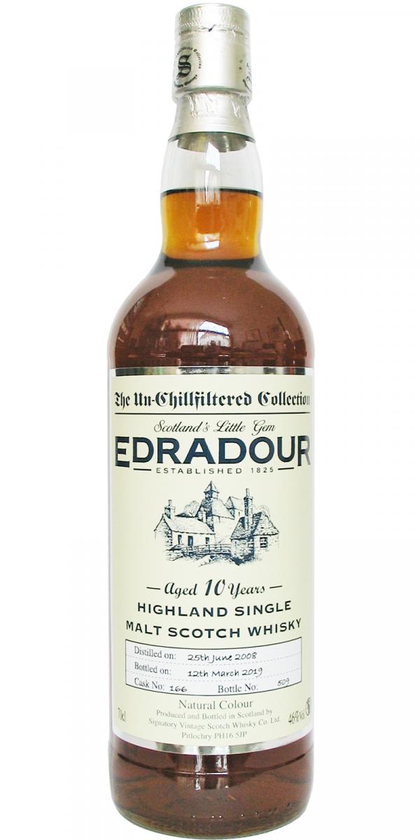 Edradour 2008 SV The Un-Chillfiltered Collection Sherry Cask #166 46% 700ml